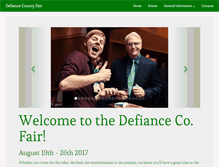 Tablet Screenshot of defiancefair.com